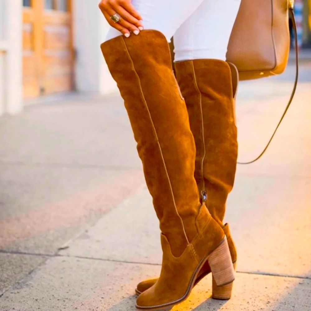 Knee-High Suede Boots